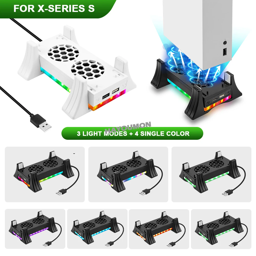 Console Cooling Fan - 흰색 게임 콘솔 홀더 냉각 팬