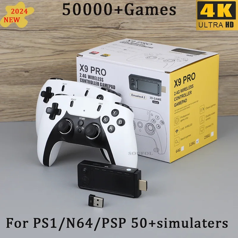 Gaming Console Stick - 새로운 X9 Pro 레트로 4K 3D