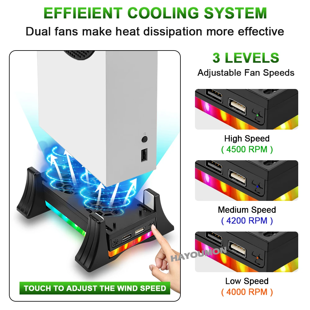 흰색 게임 콘솔 홀더 냉각 팬 3단 기어 조정 게임 콘 - Console Cooling Fan 리뷰 및 가격