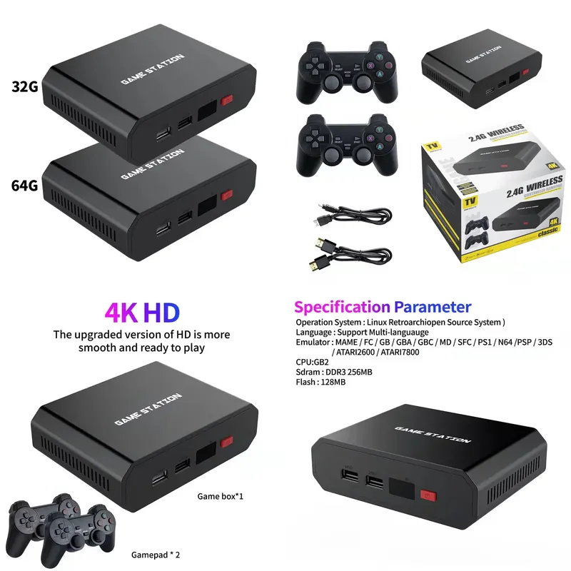 M8plus HD 비디오 게임 콘솔 박스 2.4G 듀얼 - Gaming Console In 리뷰 및 가격