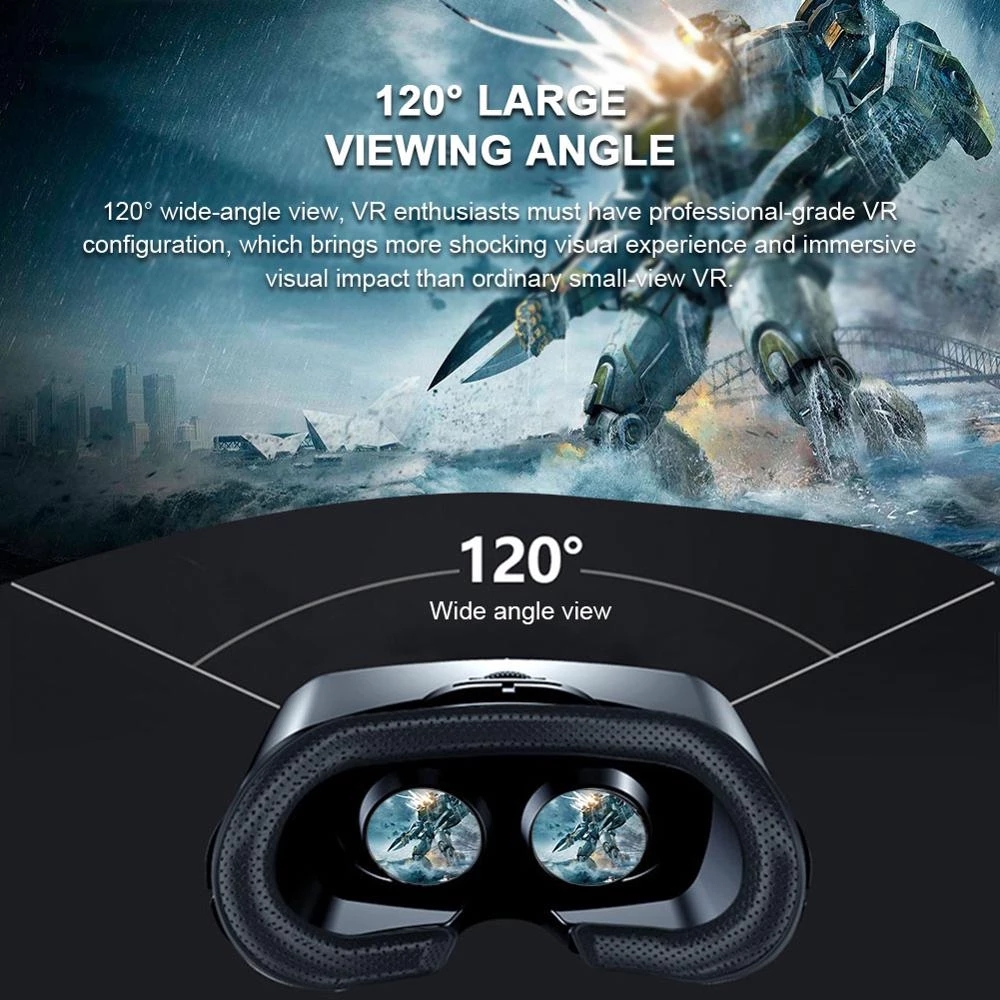 VRG 프로 가상 현실 VR 안경 헤드셋 장치 비아르  - Gaming Console Joystick 리뷰 및 가격