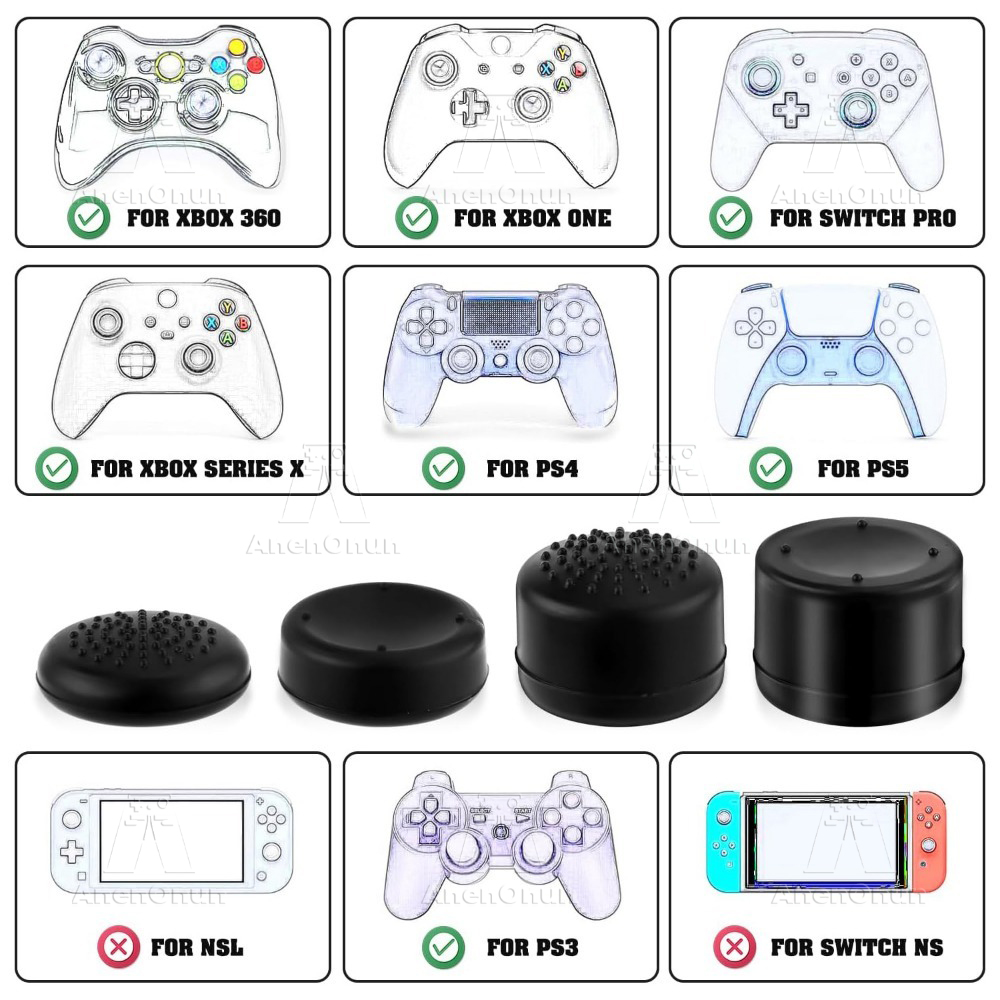 엄지 그립 캡 컨트롤러 조이스틱 캡 하이 퀄리티 실리콘 - Gaming Console Joystick 리뷰 및 가격