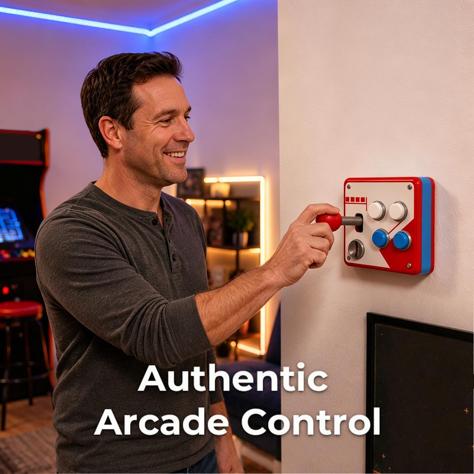 창의적인 레트로 아케이드 게임 조명 스위치 커버, 레트 - Gaming Console Joystick 리뷰 및 가격