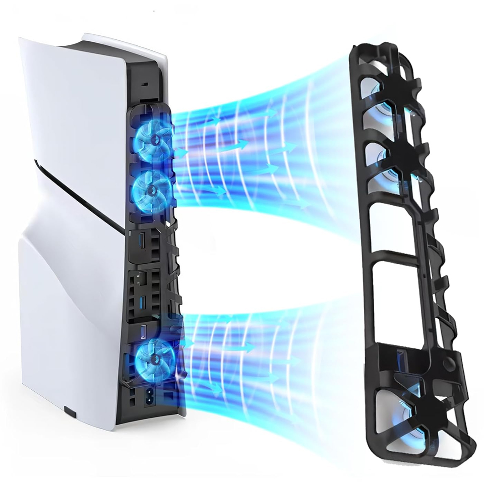PS5 액세서리 용 RGB 조명 USB3.0 포트가있는 - Console Cooling Fan 리뷰 및 가격